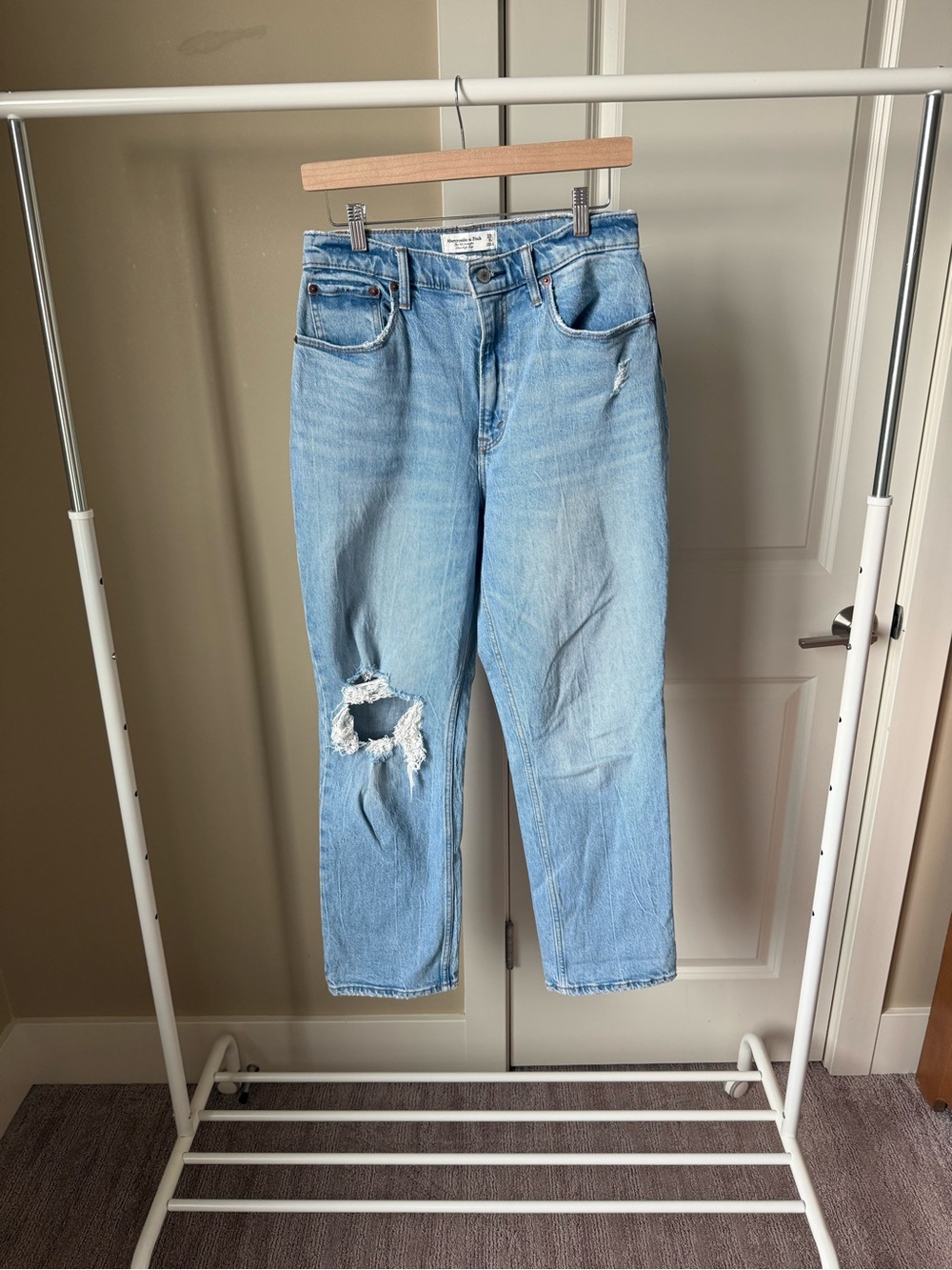Abercrombie & Fitch Light Blue 90s Straight
